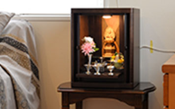 家族葬会館やすらぎのモダン仏壇の設置イメージ